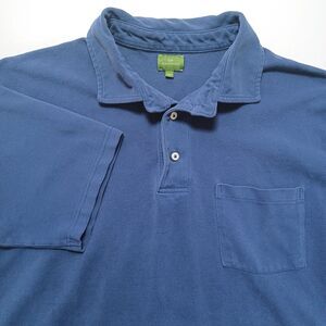 Sid Mashburn Polo Shirt Men XL Navy Blue Collared Pique Cotton Preppy Golf‎